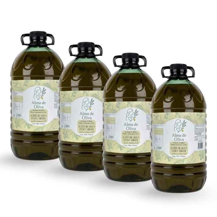 Pack 4 Aceites de oliva 5 Lts. Alma de Oliva