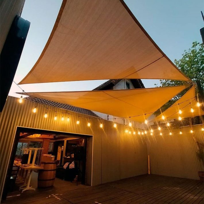 Toldo triangular 3,6 X 3,6 X 3,6 Mts